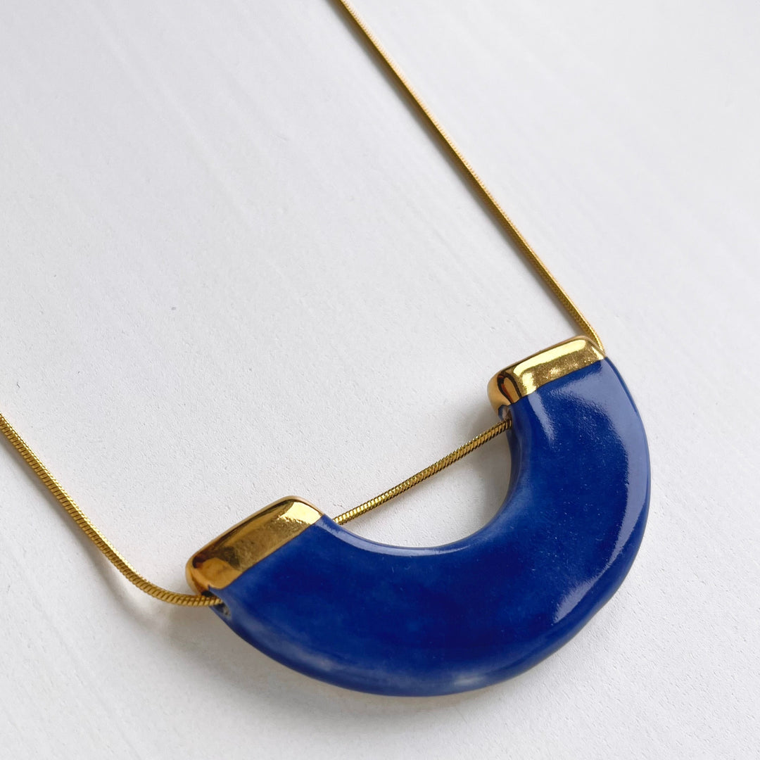 Blue and Gold necklace 